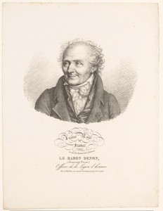 Portret van de kunstenaar Dominique Vivant Denon