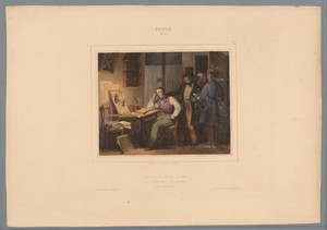 Portret van de kunstenaar Henri Grévedon