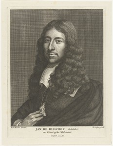 Portret van de kunstenaar Jan de Bisschop