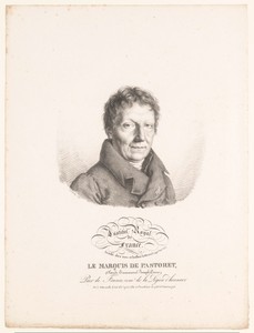 Portret van de letterkundige Claude-Emmanuel de Pastoret
