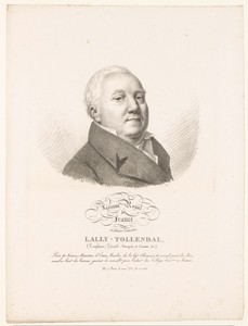 Portret van de letterkundige Gérard de Lally-Tollendal