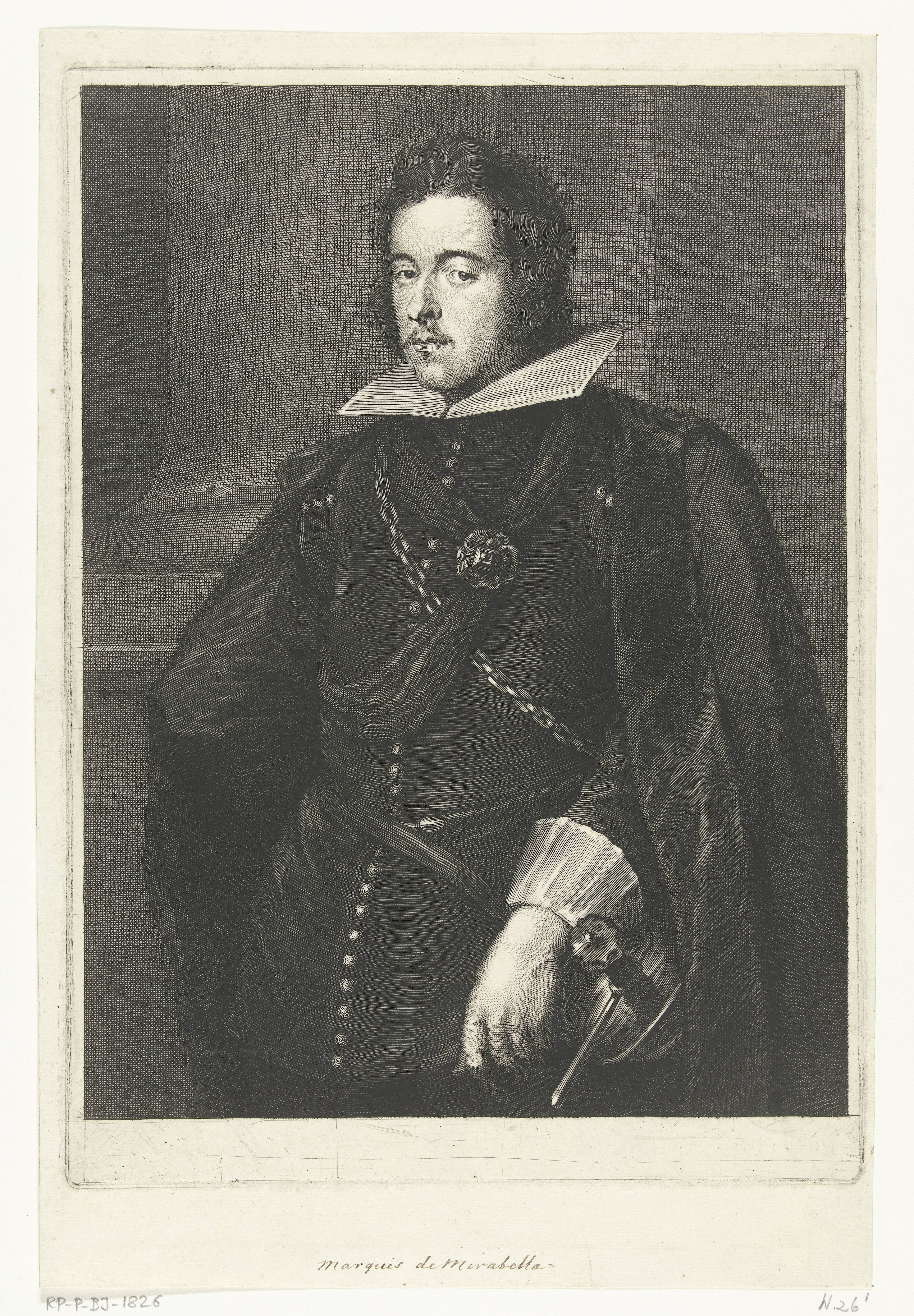 Portret van de Marquis de Mirabeau by Abraham Bloteling