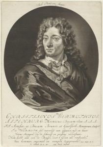 Portret van de medailleur Christian Wermuth