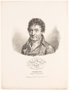 Portret van de natuurkundige Jacques Charles