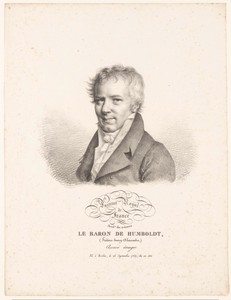 Portret van de natuuronderzoeker Alexander von Humboldt