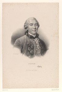 Portret van de natuuronderzoeker Georges-Louis Leclerc de Buffon