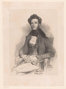 Portret van de pianist Henri Herz