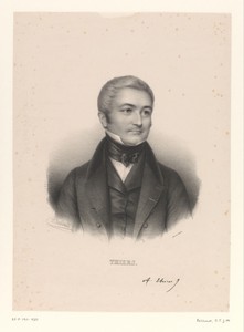 Portret van de politicus Adolphe Thiers