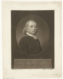 Portret van de predikant Abraham Bowier