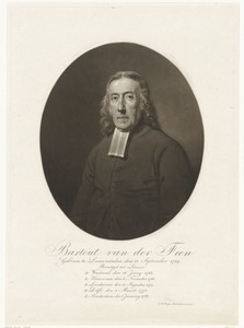 Portret van de predikant Bartout van der Feen