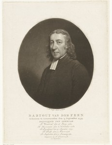 Portret van de predikant Bartout van der Feen