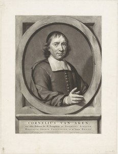 Portret van de predikant Cornelius van Aken