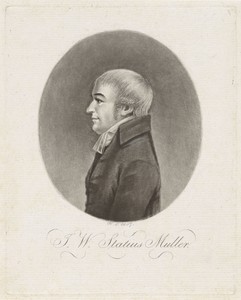 Portret van de predikant en leraar Johan Wilhelm Statius Muller