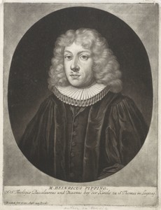 Portret van de predikant Heinrich Pipping