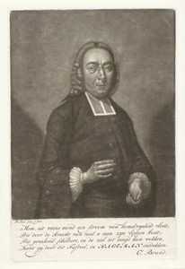 Portret van de predikant Henricus Hageman