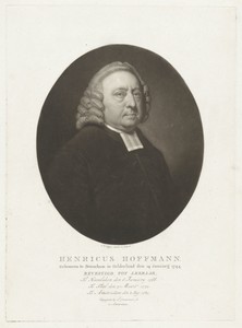 Portret van de predikant Henricus Hoffmann