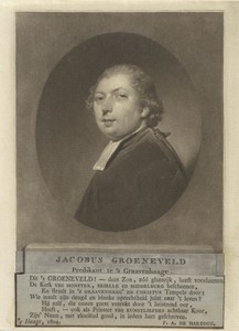 Portret van de predikant Jacobus Groeneveld