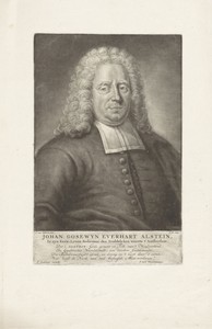 Portret van de predikant Johan Gosewyn Everhart Alstein