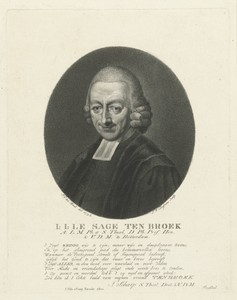 Portret van de predikant Johan Jacob le Sage ten Broek