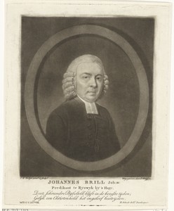 Portret van de predikant Johannes Brill
