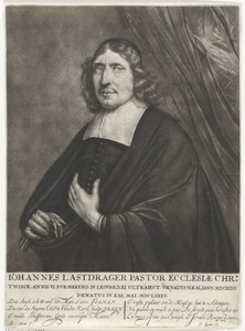 Portret van de predikant Johannes Lastdrager