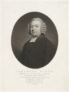 Portret van de predikant Johannes Visch