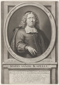 Portret van de predikant Josias van der Kapelle