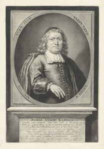 Portret van de predikant Josias van der Kapelle