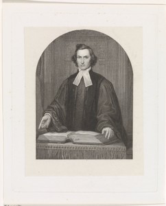 Portret van de predikant Louis Suson Pedro Meijboom