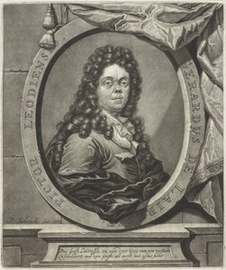 Portret van de prentmaker en schilder Gerard de Lairesse