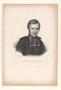Portret van de priester en filosoof Félicité Robert de Lamennais