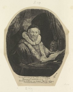Portret van de Remonstrantse predikant Jan Wtenbogaert