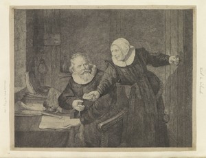 Portret van de scheepsbouwmeester Jan Rijcksen en zijn vrouw
