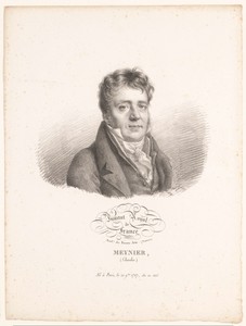 Portret van de schilder Charles Meynier