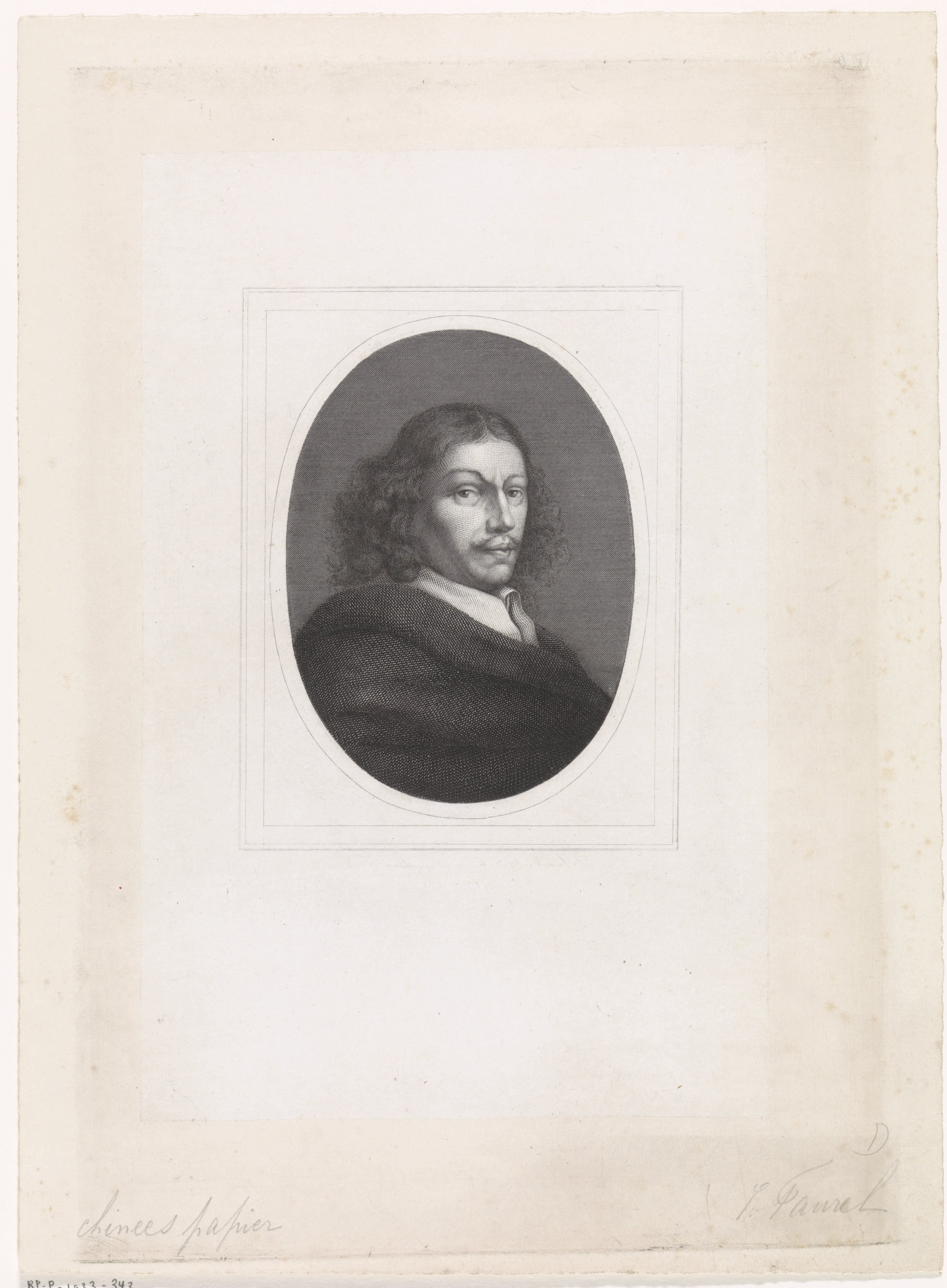 Portret van de schilder Frans van Mieris (I) by Edouard Taurel