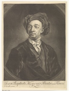 Portret van de schilder Jean Baptiste Monnoyer
