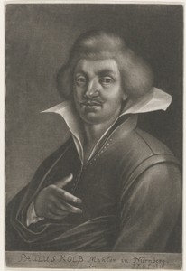 Portret van de schilder Paul Kolb