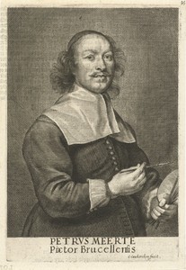 Portret van de schilder Petrus Meerte