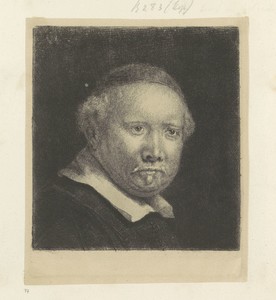Portret van de schrijfmeester Lieven Willemsz. van Coppenol: grote plaat