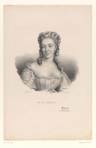 Portret van de schrijfster Stéphanie Félicité, gravin van Genlis