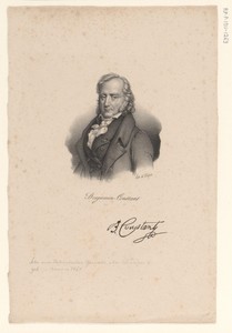 Portret van de schrijver Benjamin Constant