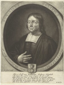 Portret van de schrijver en predikant Dominicus Goltzius