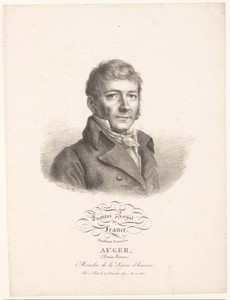 Portret van de schrijver Louis-Simon Auger