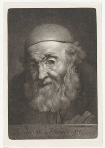 Portret van de schrijver Lucianus van Samosata