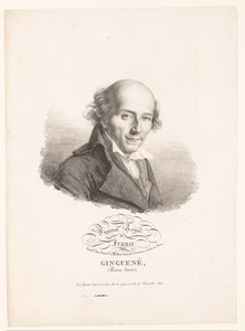 Portret van de schrijver Pierre-Louis Ginguené