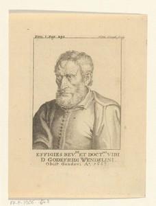 Portret van de sterrenkundige Godefridus Wendelinus