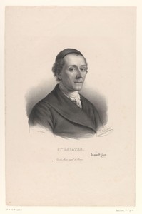Portret van de theoloog en schrijver Johann Caspar Lavater