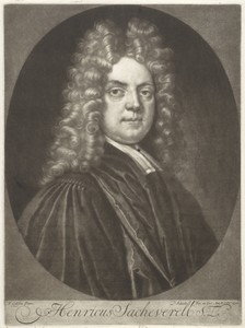 Portret van de theoloog Henricus Sacheverell