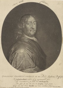 Portret van de theoloog Johann Olearius