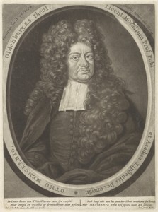 Portret van de theoloog Otto Mencking